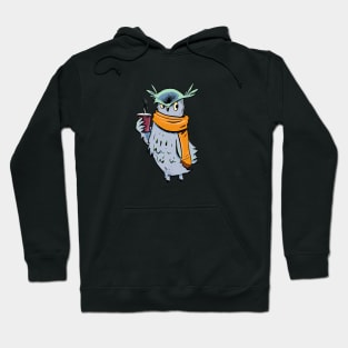 Owl with latte Hoodie